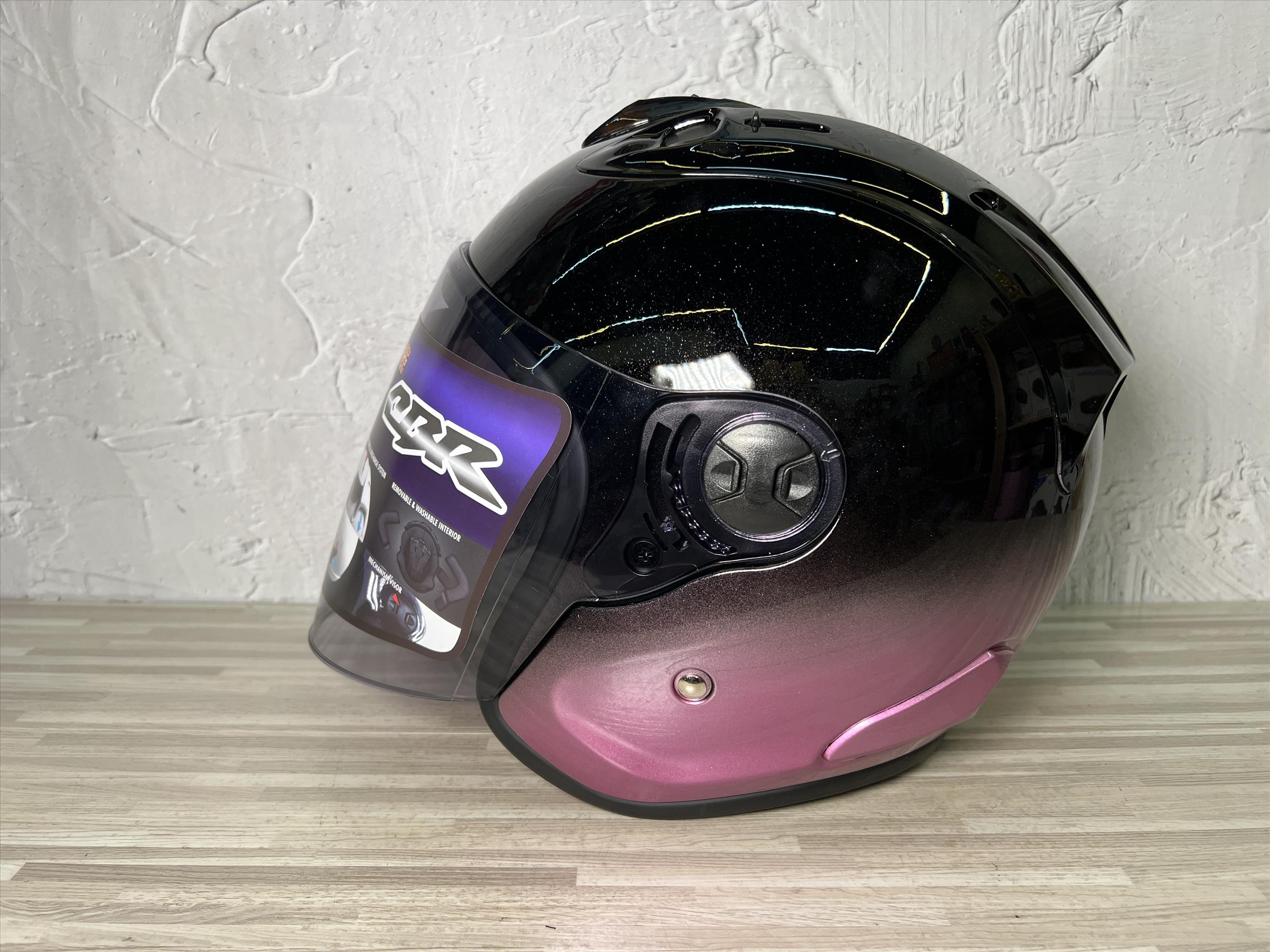 《遠古騎士》CBR S-90 RX-7 雙色 黑淺紫 漸層 R帽 雙D安全帽