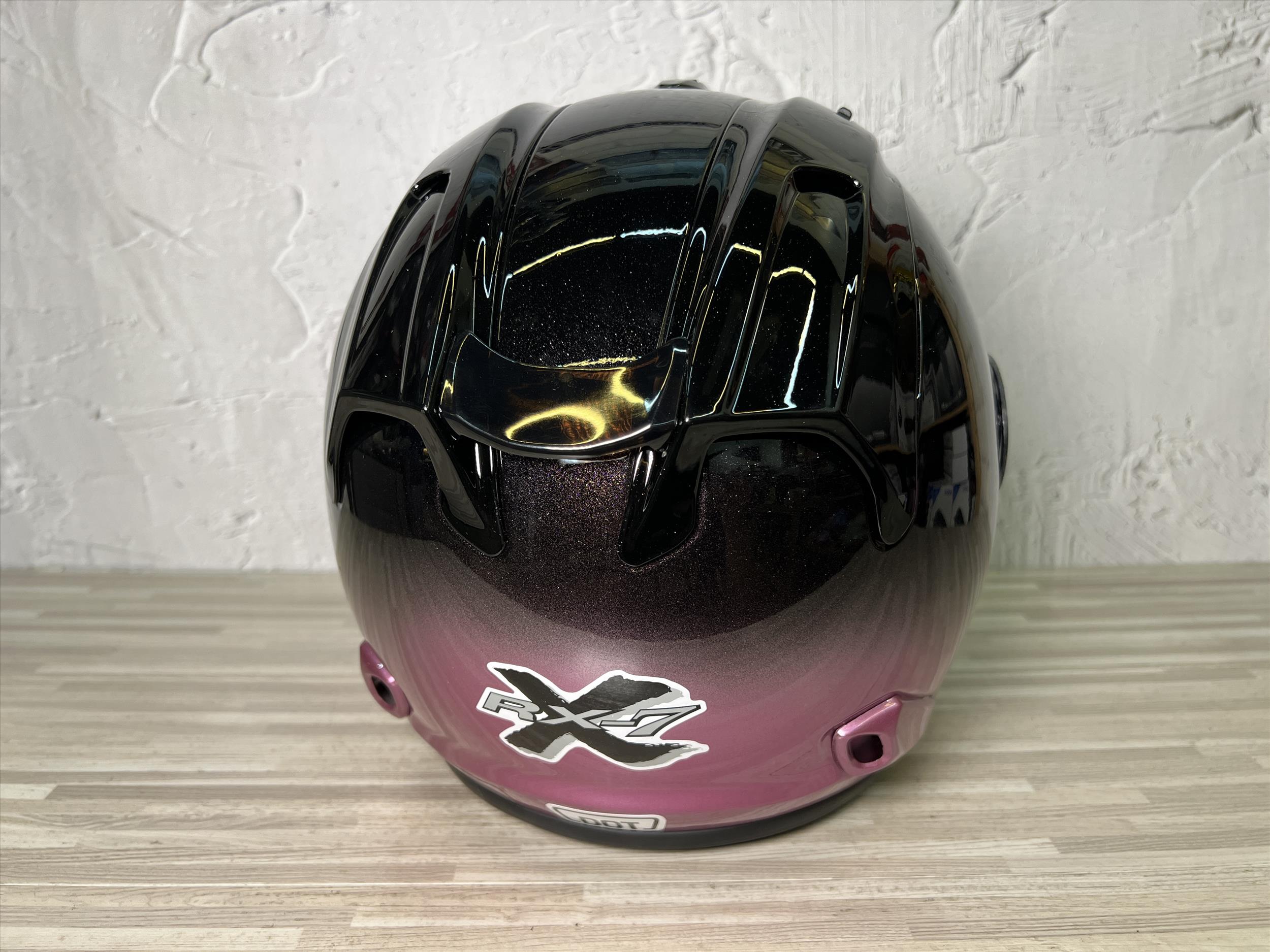 《遠古騎士》CBR S-90 RX-7 雙色 黑淺紫 漸層 R帽 雙D安全帽