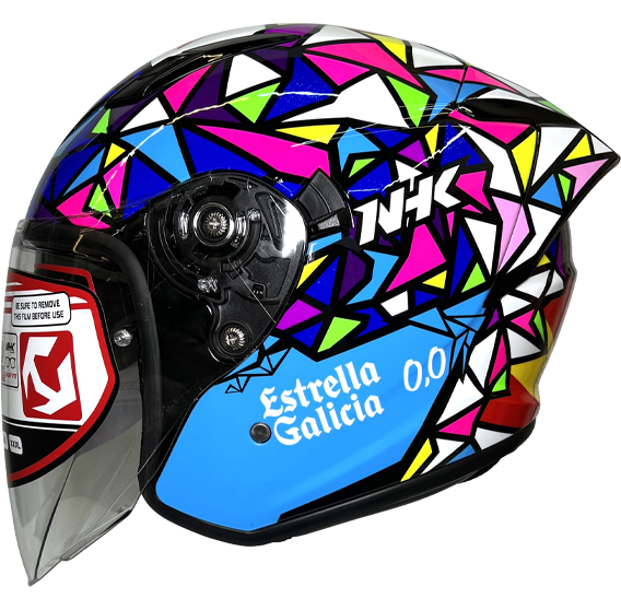 《遠古騎士》NHK S1 GP PRO AP18 (Angel Piqueras)內藏墨片半罩式安全帽