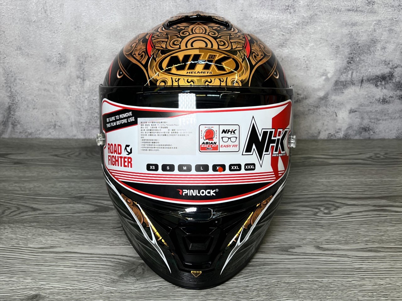 《遠古騎士》NHK K5R 嘉魯達 黑金 全罩安全帽 超輕量 透氣
