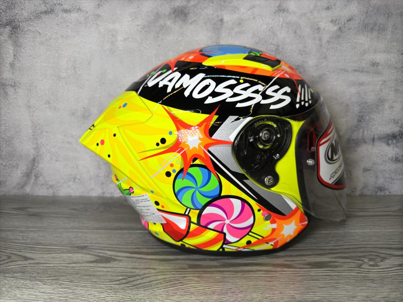 《遠古騎士》NHK S1 GP PRO IO48#5 生日限量版 內藏墨片半罩式安全帽