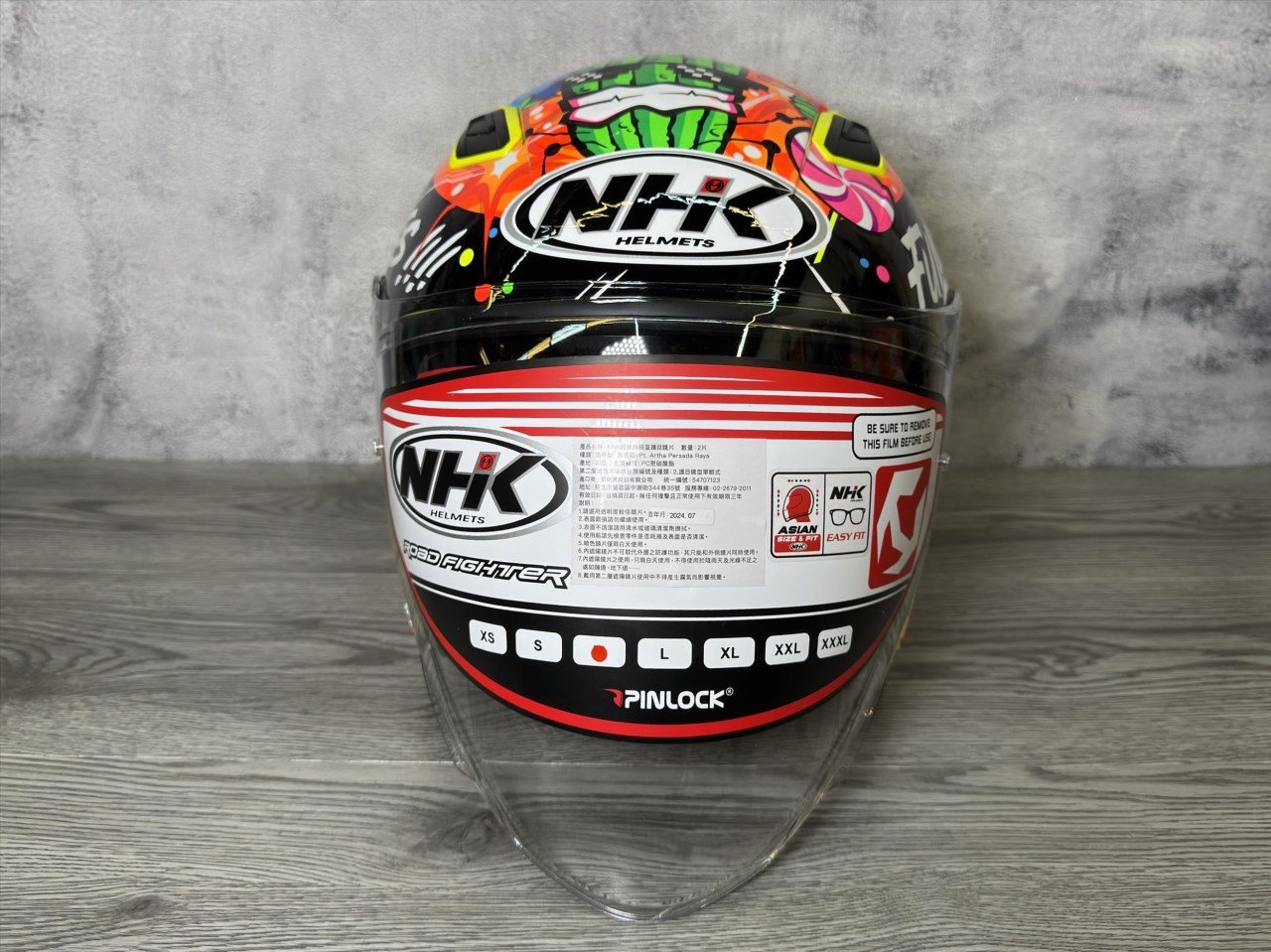 《遠古騎士》NHK S1 GP PRO IO48#5 生日限量版 內藏墨片半罩式安全帽