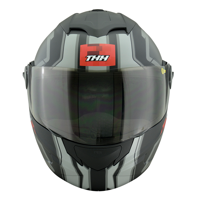 《遠古騎士》THH T-797N 萬花筒  平光黑/紅 內墨鏡 可樂帽 安全帽 全可拆