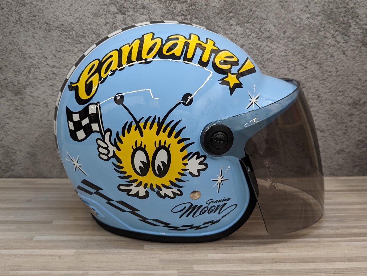《遠古騎士》台灣製造 MOONEYES X GALLOP Kids helmets 水藍色 聯名童帽 包覆性