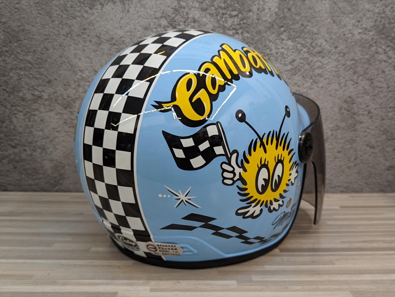 《遠古騎士》台灣製造 MOONEYES X GALLOP Kids helmets 水藍色 聯名童帽 包覆性