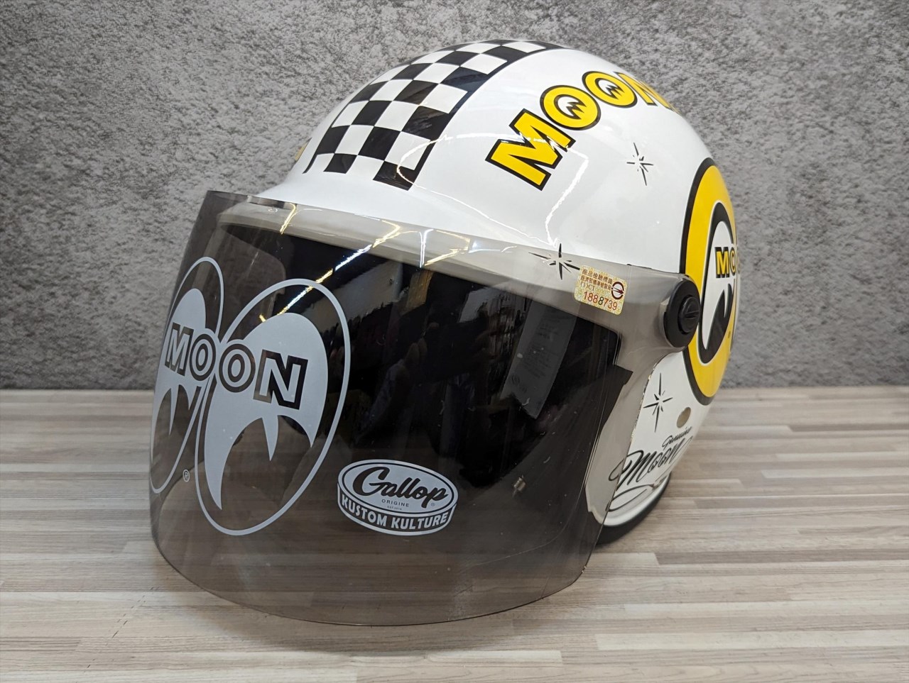 《遠古騎士》台灣製造 MOONEYES X GALLOP Kids helmets 黃色 聯名童帽 包覆性