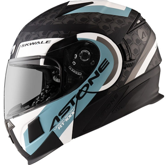 《遠古騎士》 ASTONE RT1000 AB17 平黑藍 雙鏡片 雙D扣 可樂帽安全帽