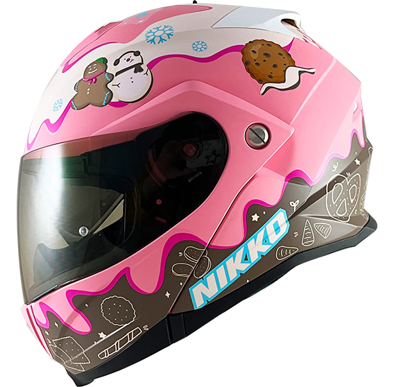 《遠古騎士》Nikko N902II 冰淇淋小熊/薑餅布朗尼 汽水帽 可樂帽 可掀式 全罩安全帽