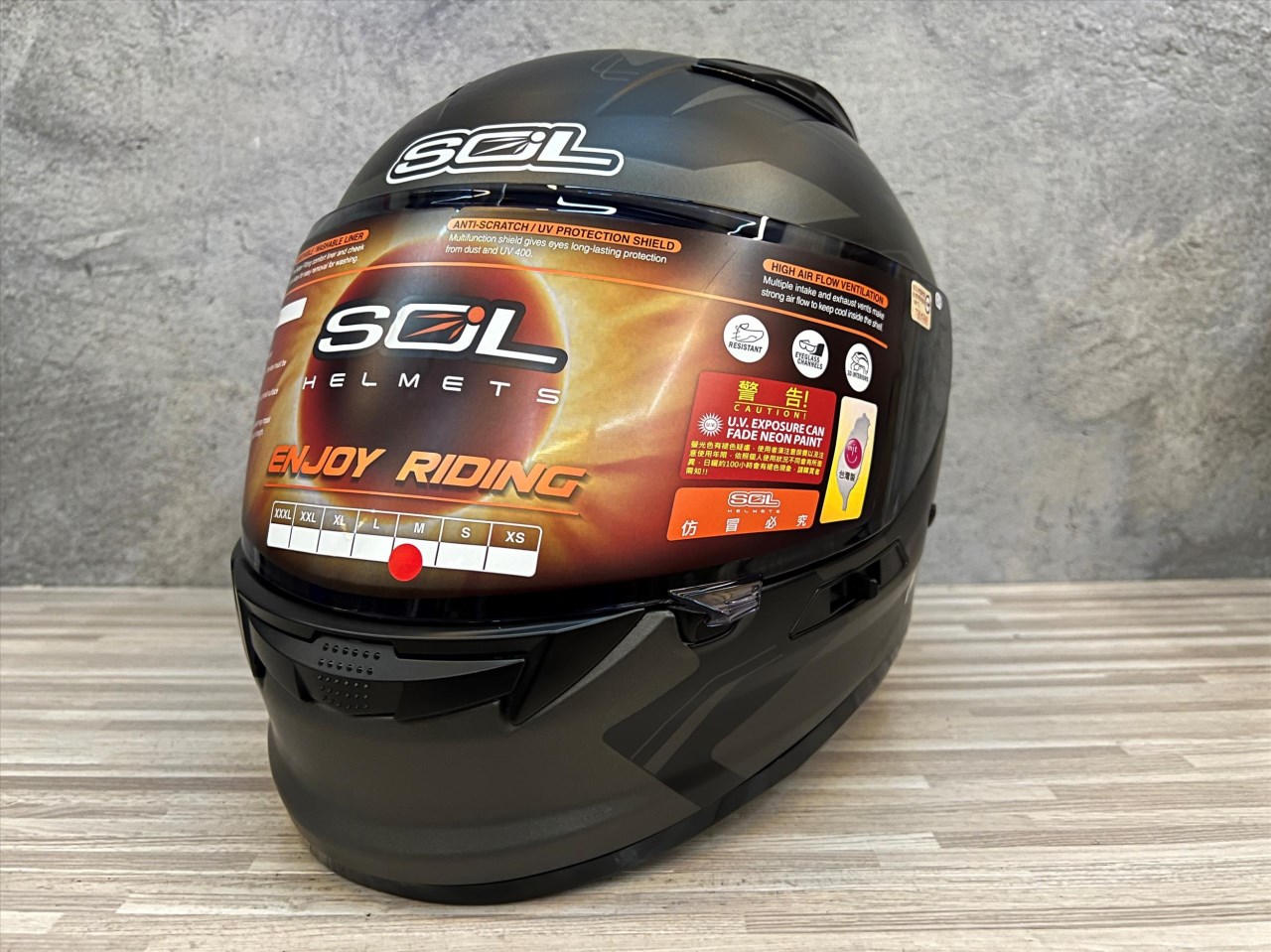 《遠古騎士》SOL SF-6 超新星 消光黑/銀 全罩式安全帽 內襯可拆洗 雙D扣 雙鏡