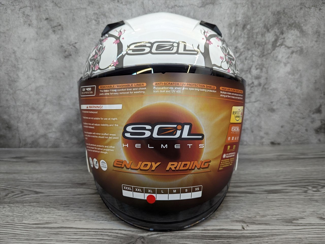 《遠古騎士》SOL SO7E SO-7E 浮世繪 白/銀 半罩內藏墨鏡 雙D扣 雙層鏡 安全帽