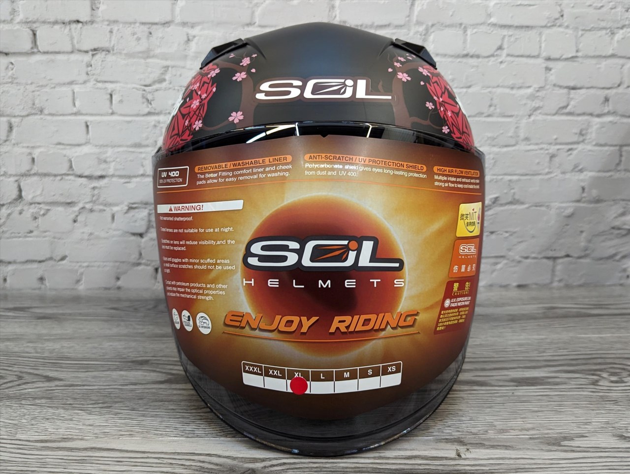 《遠古騎士》SOL SO7E SO-7E 浮世繪 消光黑/紅 半罩內藏墨鏡 雙D扣 雙層鏡 安全帽