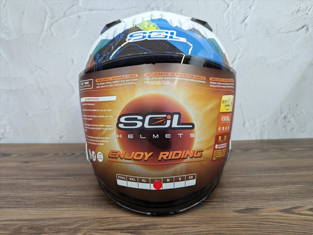 《遠古騎士》SOL SO7E SO-7E 探險者 白/藍綠 半罩 雙D扣 雙層鏡 安全帽