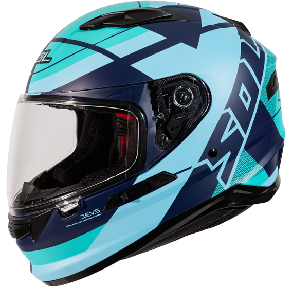 《遠古騎士》SOL SF-6 超視界_消光藍/綠 全罩式安全帽 內襯可拆洗 雙D扣 雙鏡