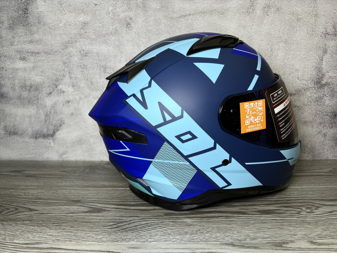 《遠古騎士》SOL SF-6 超視界_消光藍/綠 全罩式安全帽 內襯可拆洗 雙D扣 雙鏡