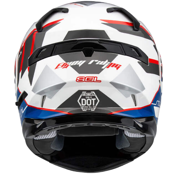 《遠古騎士》SOL SM5 SM-5 安全帽 裂變 白/藍紅 內藏墨鏡 汽水帽可樂帽