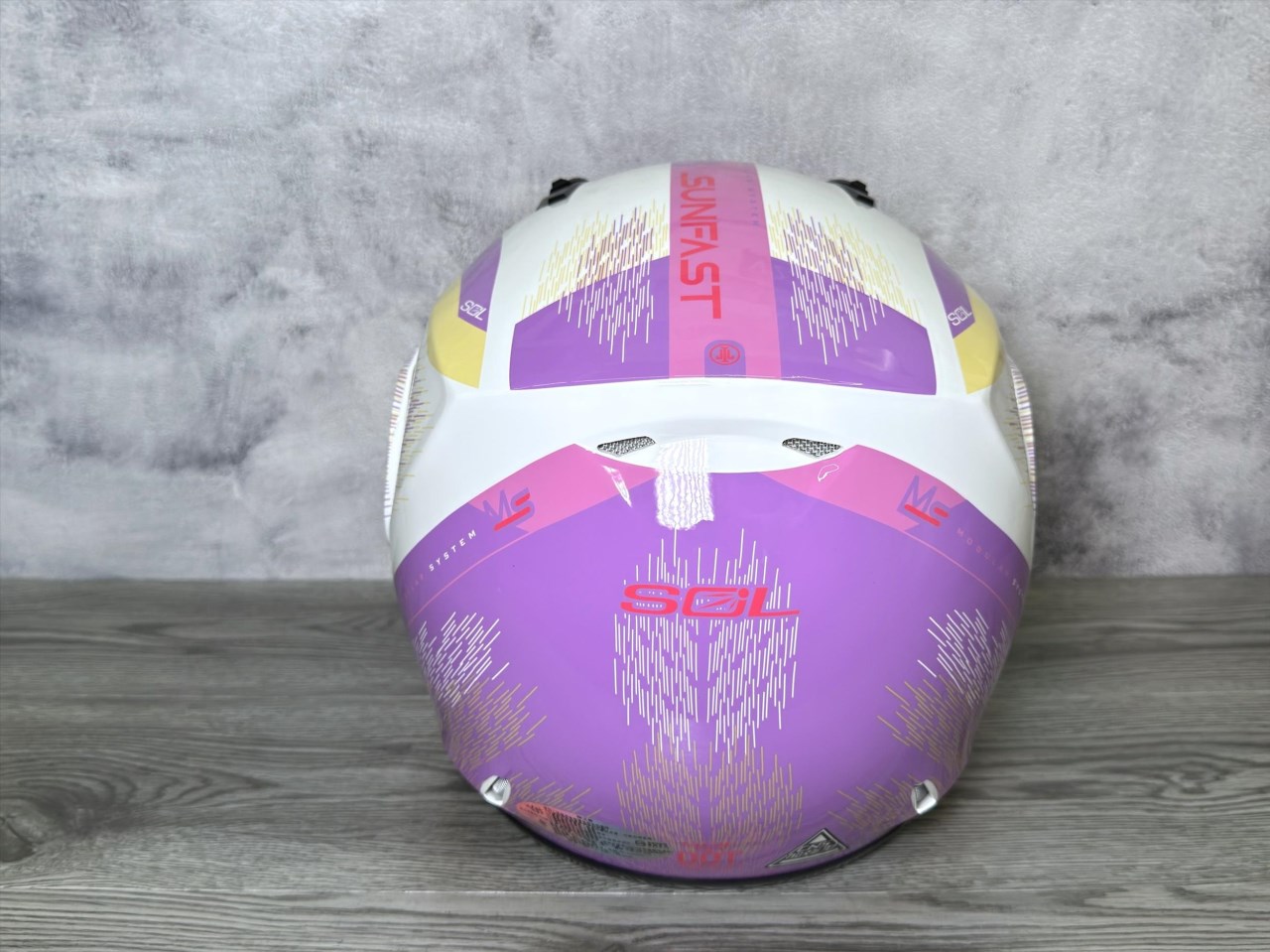 《遠古騎士》SOL SM-3 流星_白/紫 下巴可掀 可樂帽 汽水帽 安全帽