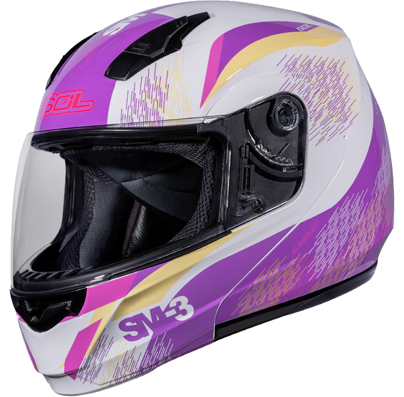 《遠古騎士》SOL SM-3 流星_白/紫 下巴可掀 可樂帽 汽水帽 安全帽