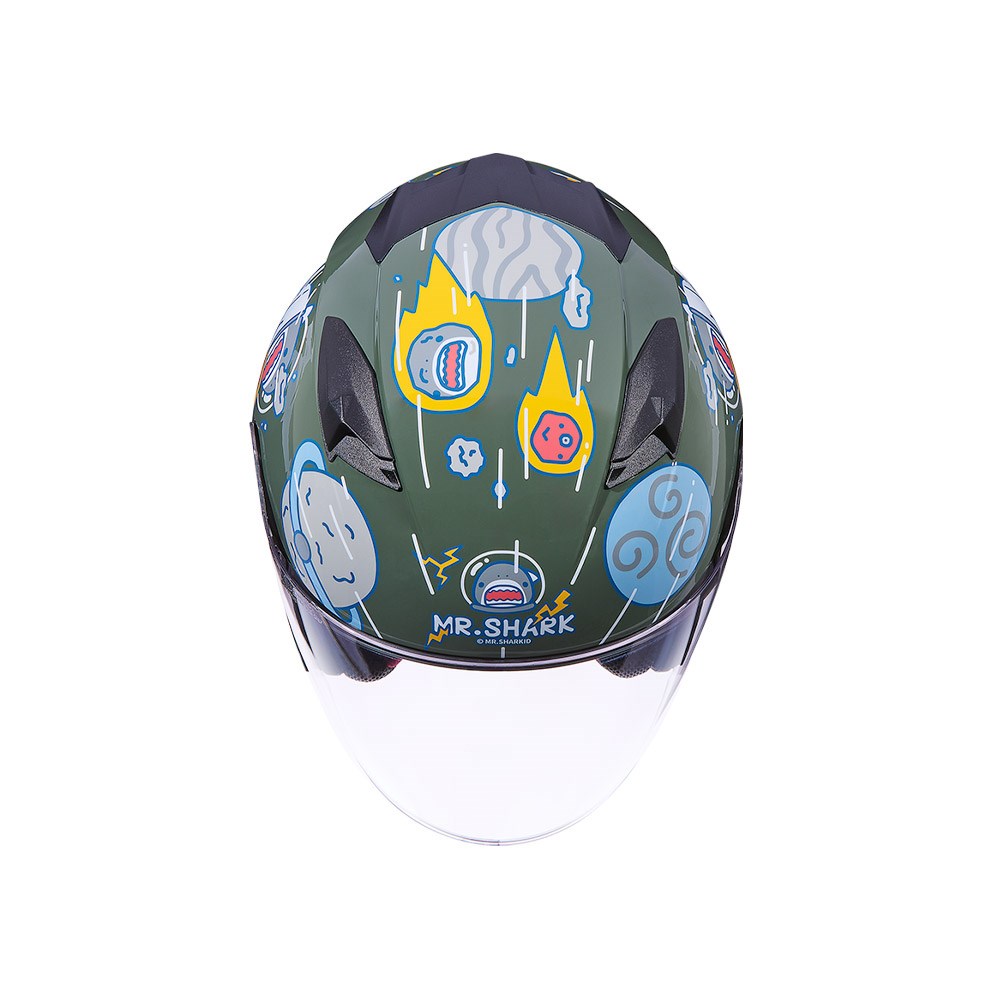 《遠古騎士》SOL SO-7E 鯊魚先生_迷霧綠 半罩 雙D扣 雙層鏡 安全帽