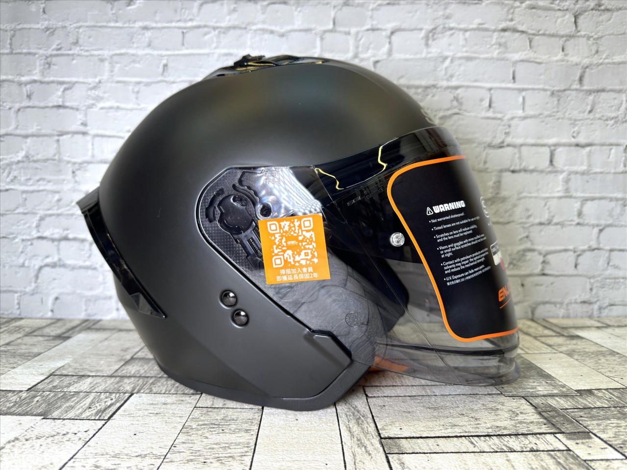 《遠古騎士》SOL SO-11P 素色_素消光黑 半罩內藏墨鏡 雙D扣 雙層鏡 安全帽