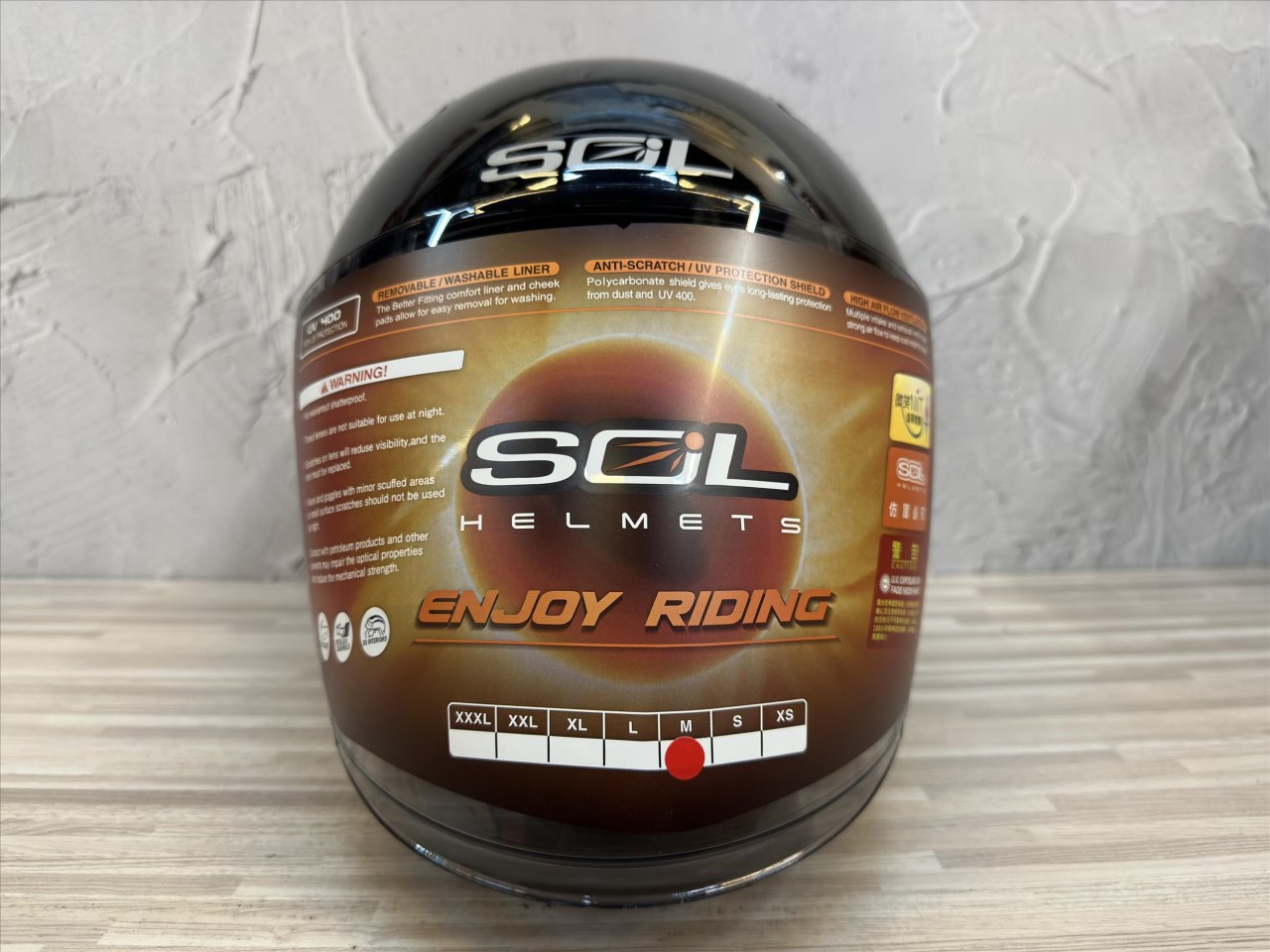 《遠古騎士》SOL SO-12 素色_素黑 半罩內藏墨鏡 排齒扣 雙層鏡 安全帽
