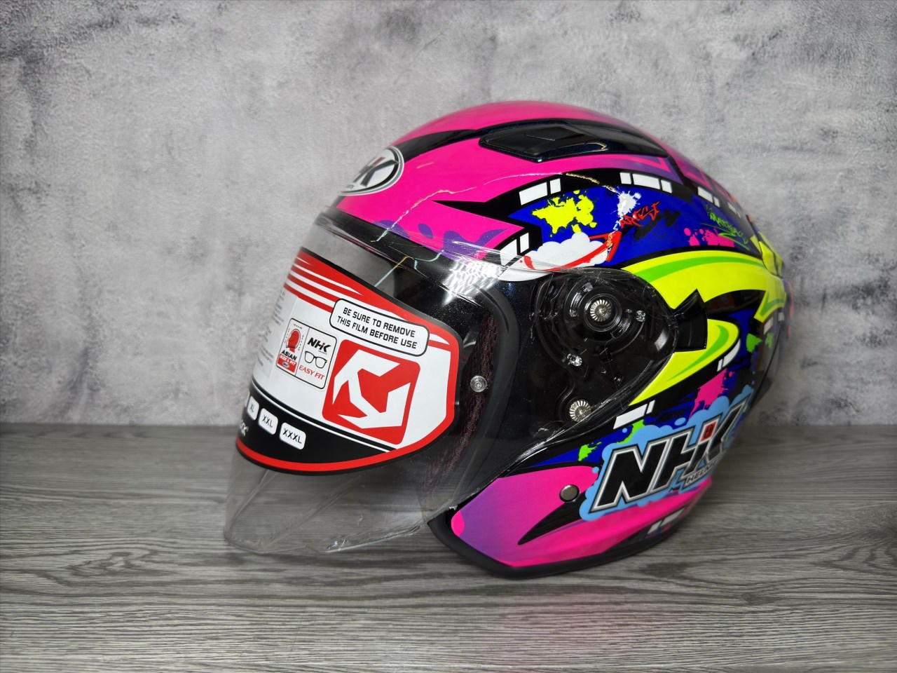 《遠古騎士》NHK S1 GP PRO MT18(Mathias Tamburini) 內藏墨片半罩式安全帽