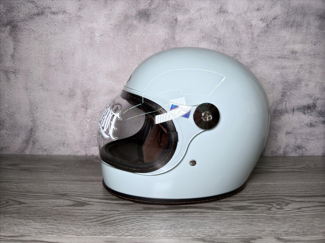 《遠古騎士》Mongolian蒙古人 泡泡鏡樂高帽 冰川藍 雙D扣 復古 內襯全可拆洗 樂高帽 全罩安全帽