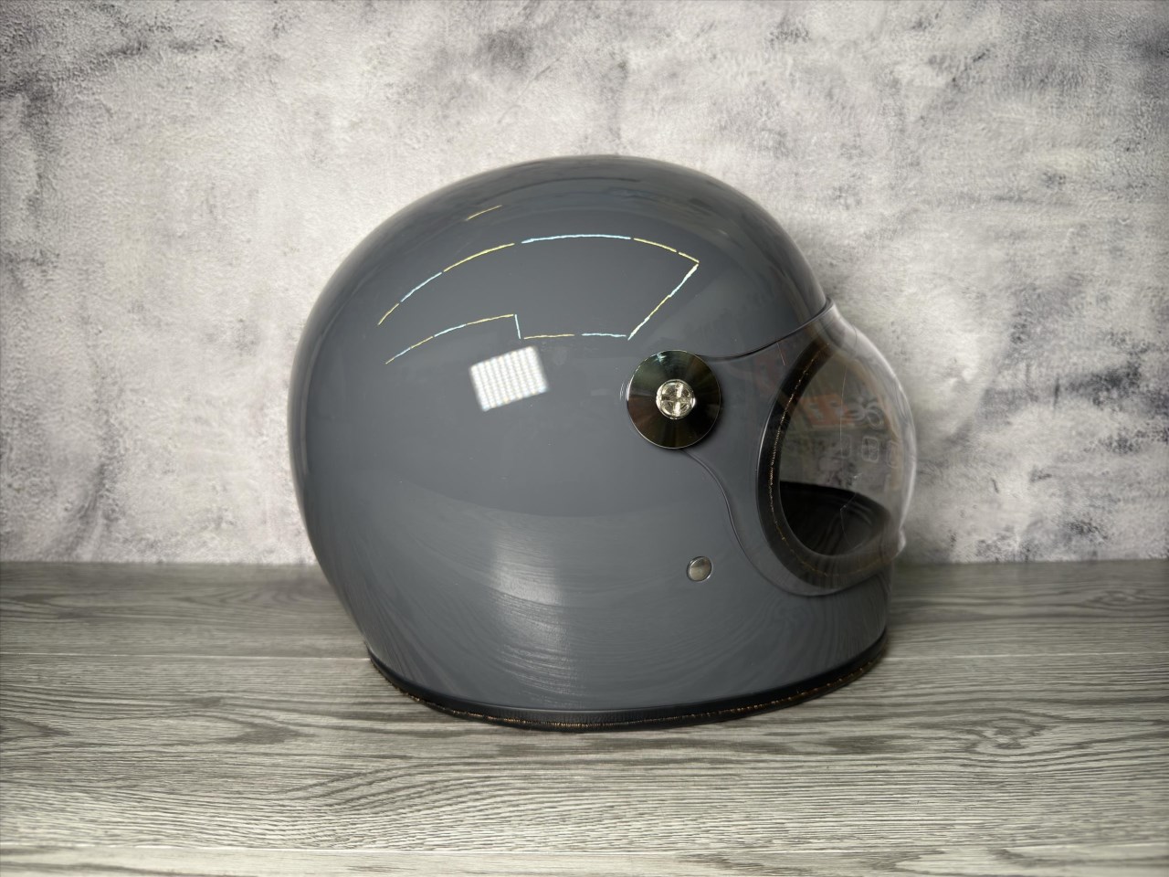 《遠古騎士》Mongolian蒙古人 泡泡鏡樂高帽 石墨灰 雙D扣 復古 內襯全可拆洗 樂高帽 全罩安全帽