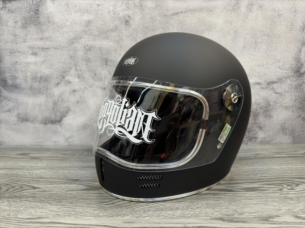 《遠古騎士》Mongolian蒙古人 喵星人樂高帽 消光黑 雙D扣 復古 內襯全可拆洗 樂高帽 全罩安全帽