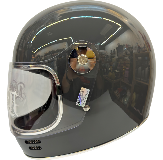 《遠古騎士》Mongolian蒙古人 喵星人樂高帽 石墨灰 雙D扣 復古 內襯全可拆洗 樂高帽 全罩安全帽