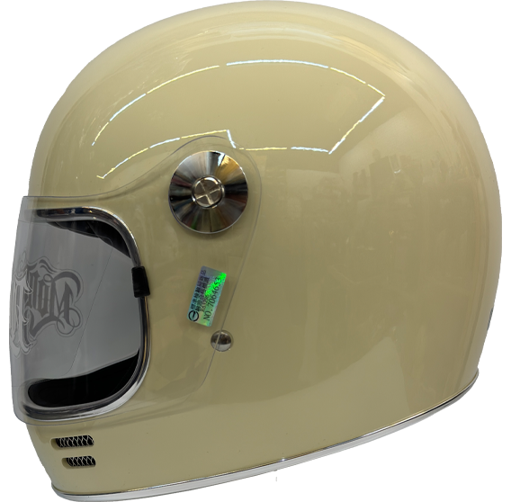 《遠古騎士》Mongolian蒙古人 喵星人樂高帽 米白 雙D扣 復古 內襯全可拆洗 樂高帽 全罩安全帽