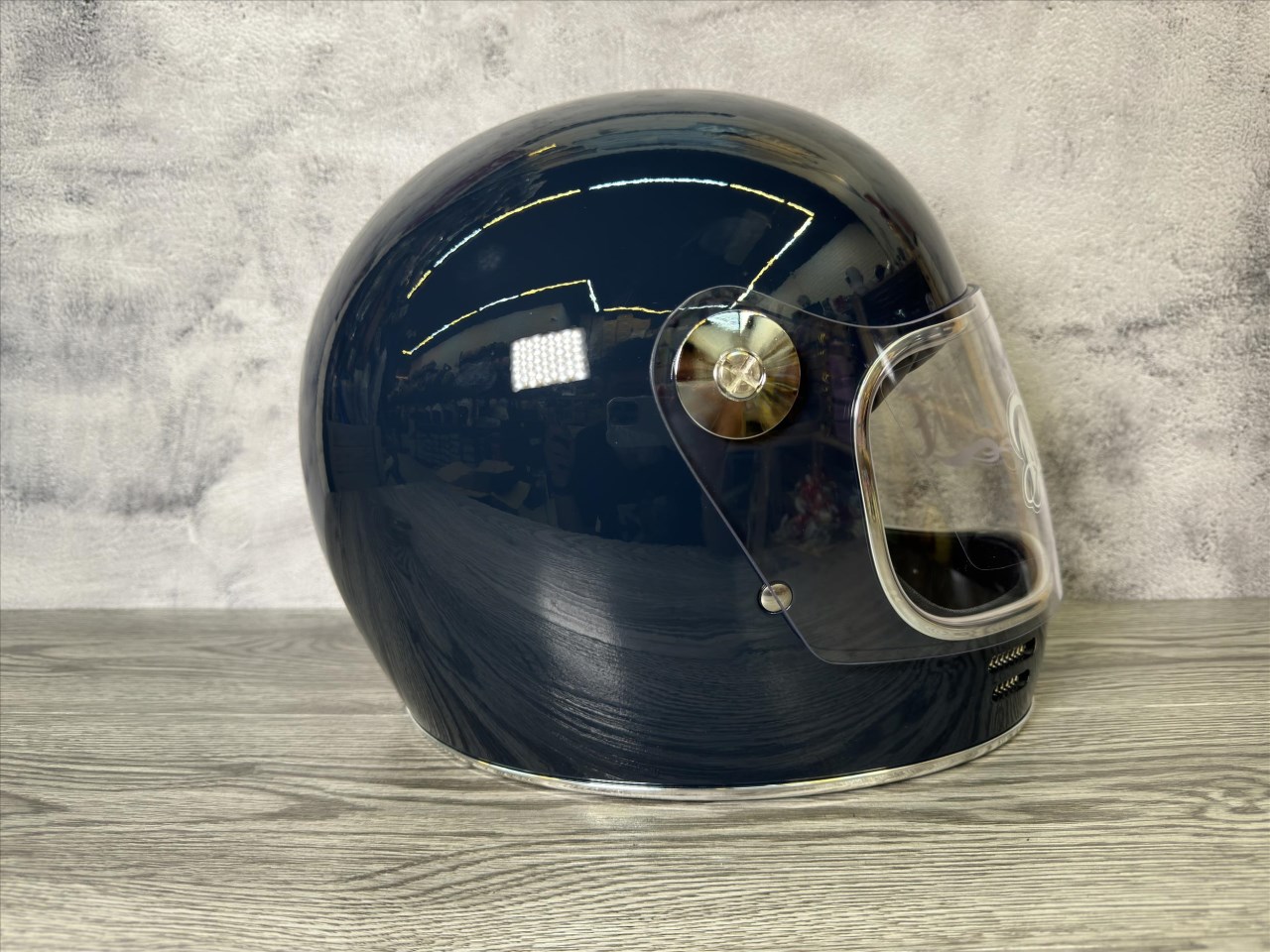 《遠古騎士》Mongolian蒙古人 喵星人樂高帽 石墨藍 雙D扣 復古 內襯全可拆洗 樂高帽 全罩安全帽