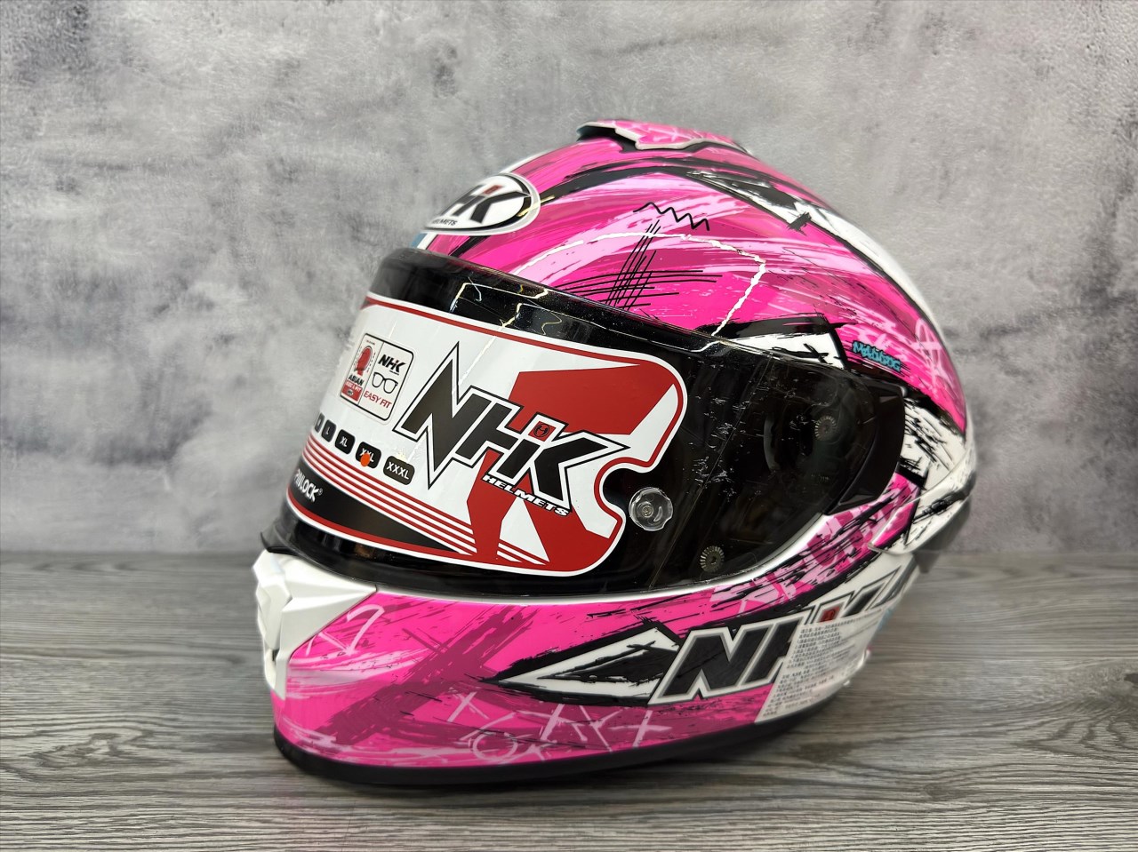 《遠古騎士》NHK K5R AM69#1 白粉 全罩安全帽 超輕量