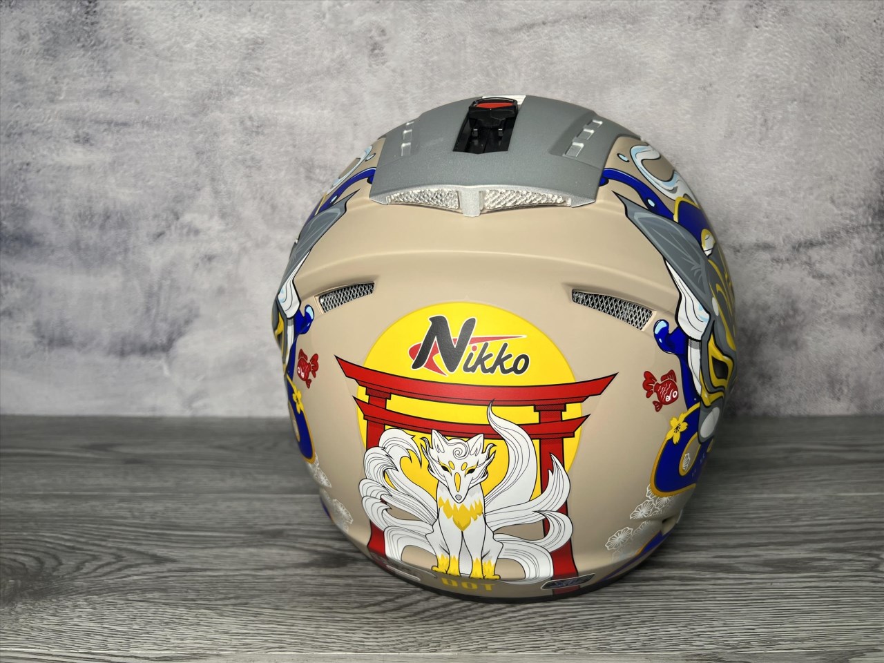 《遠古騎士》Nikko N557 #5 凜狐浪漫譚 霧面卡其 半罩式 內墨鏡 安全帽