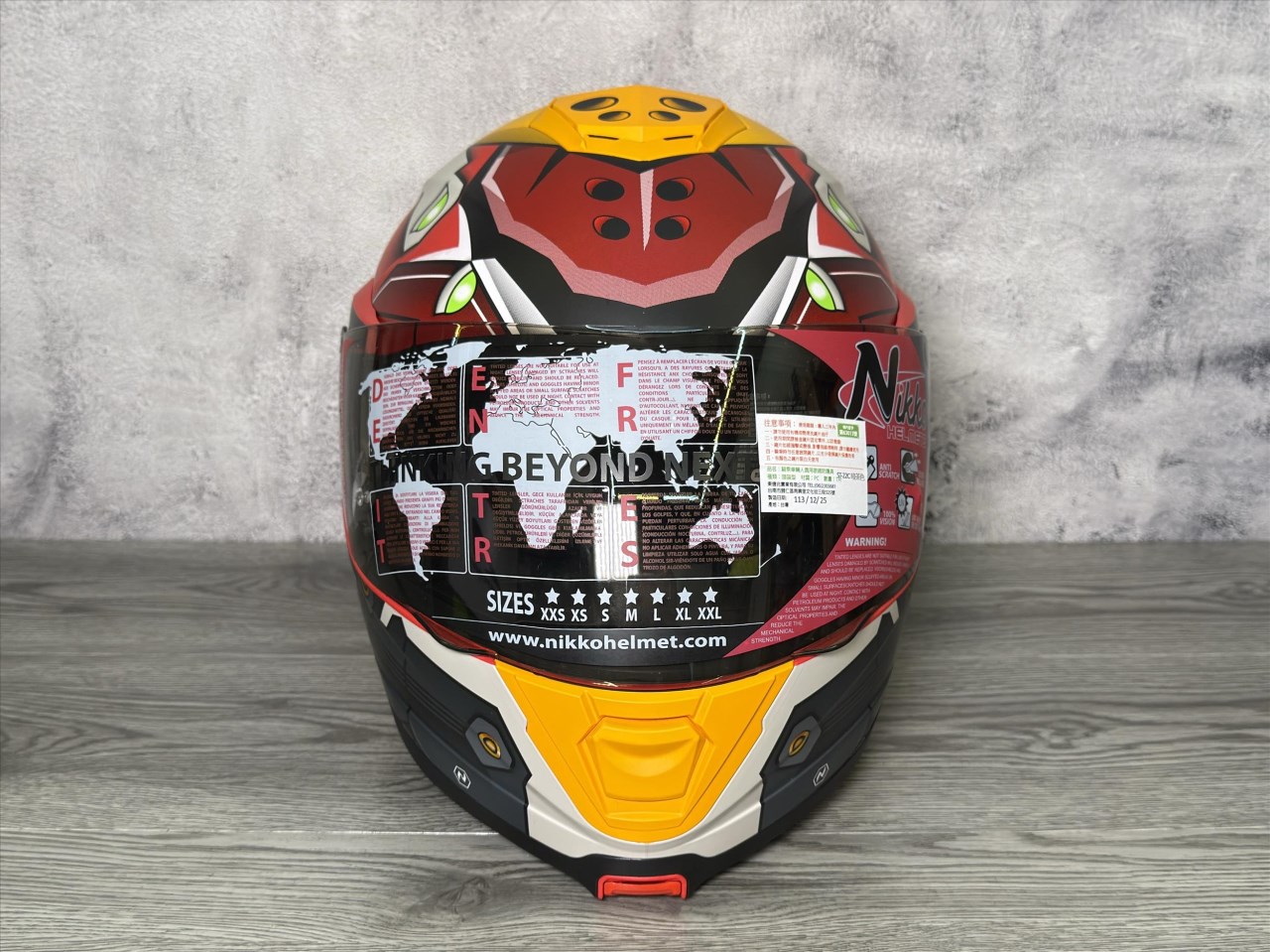《遠古騎士》Nikko N-902 II #7 EVANGELION 貳號機 汽水帽 可樂帽 可掀式安全帽