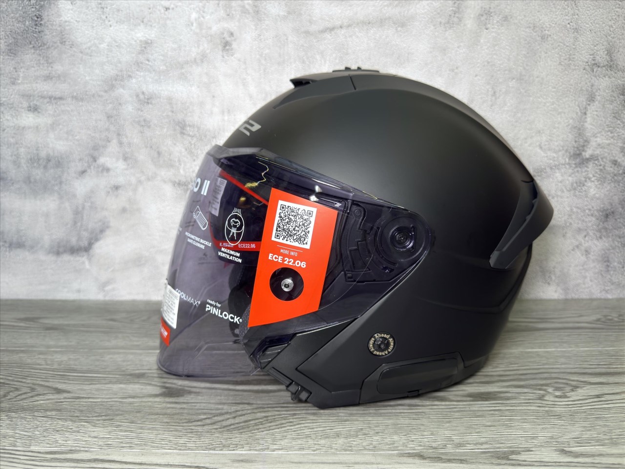 《遠古騎士》LS2 OF618 VERSO II 素色款 消光黑 3/4罩式(Jet-Type) 安全帽