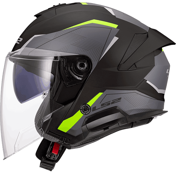 《遠古騎士》LS2 OF618 VERSO II AIR 亮白/紅 3/4罩式(Jet-Type) 安全帽