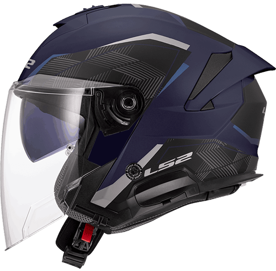 《遠古騎士》LS2 OF618 VERSO II AIR 亮白/紅 3/4罩式(Jet-Type) 安全帽