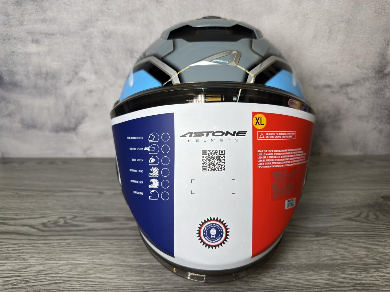 《遠古騎士》ASTONE DJ14 BQ2 水泥灰/藍 半罩式安全帽 多色可選