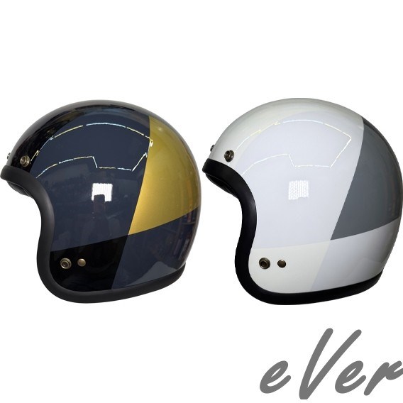 《遠古騎士》iRiE碳纖維復古安全帽《SUNDAE》璀璨蒙布朗