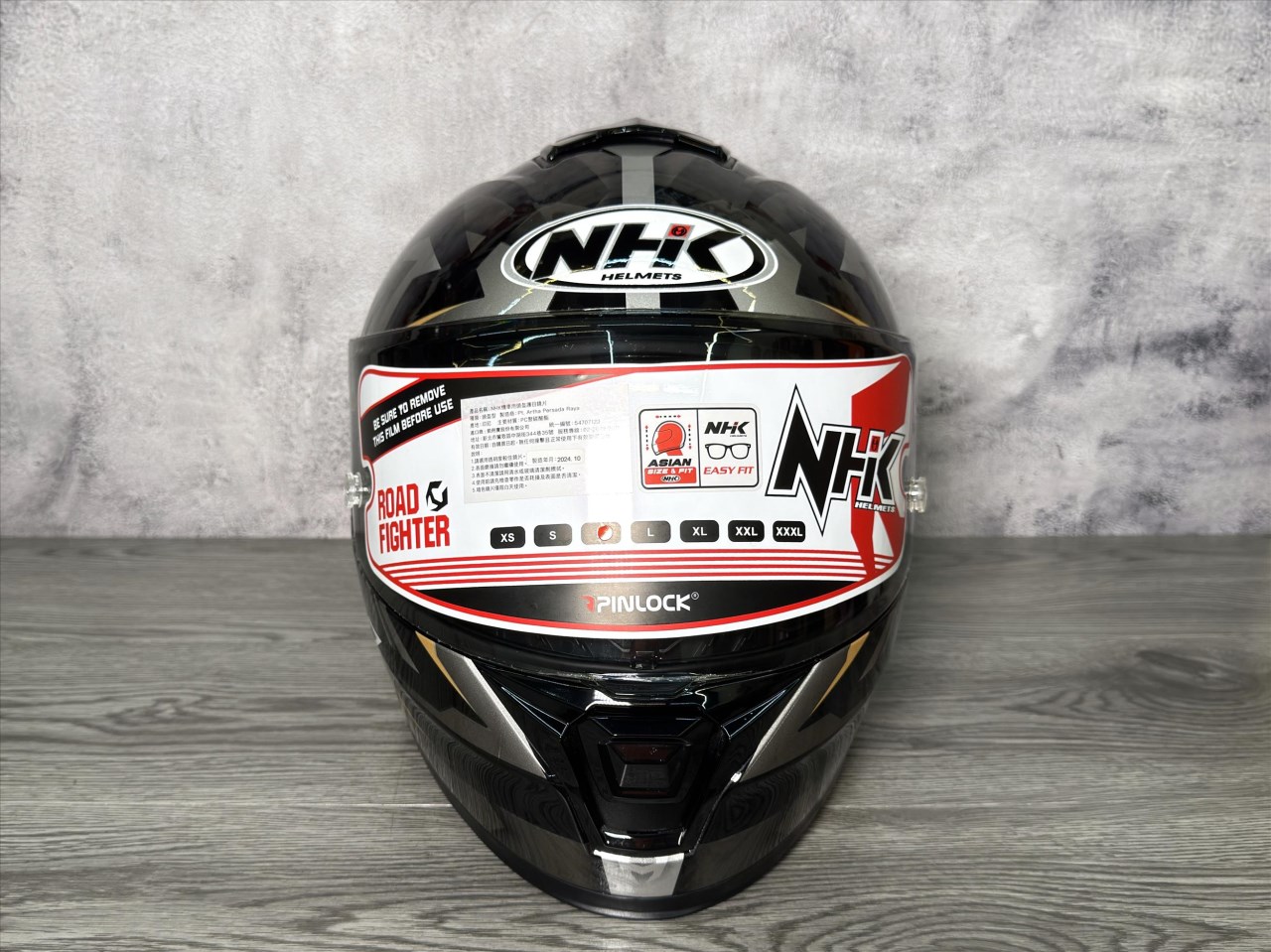 NHK K5R 雄鷹 WingStar 亮黑金 全罩安全帽 超輕量 透氣