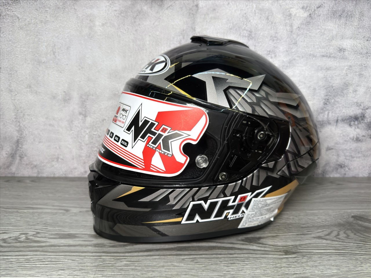 NHK K5R 雄鷹 WingStar 亮黑金 全罩安全帽 超輕量 透氣