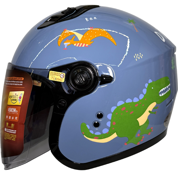 《遠古騎士》SOL SO-12 恐龍島 半罩 內藏墨鏡 雙層鏡 輕量化