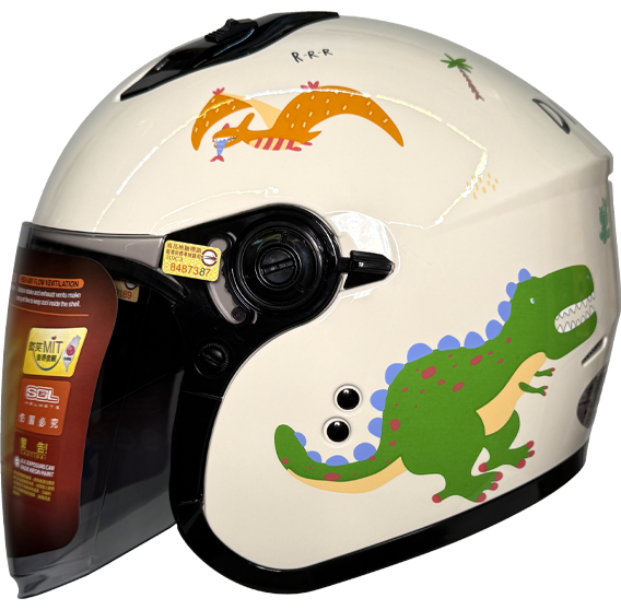 《遠古騎士》SOL SO-12 恐龍島 半罩 內藏墨鏡 雙層鏡 輕量化