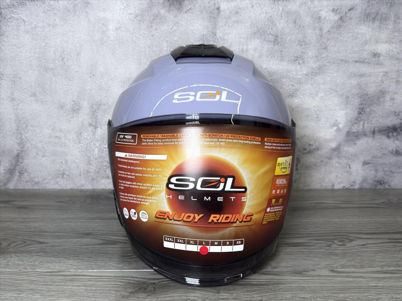 《遠古騎士》SOL SO-14 素色 暮夜藍 半罩 內藏墨鏡 齒排鐵插扣 安全帽
