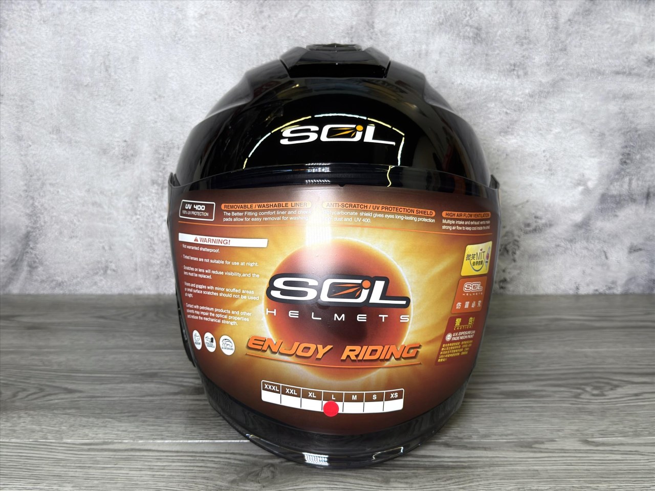 《遠古騎士》SOL SO-14 素色 黑 半罩 內藏墨鏡 齒排鐵插扣 安全帽