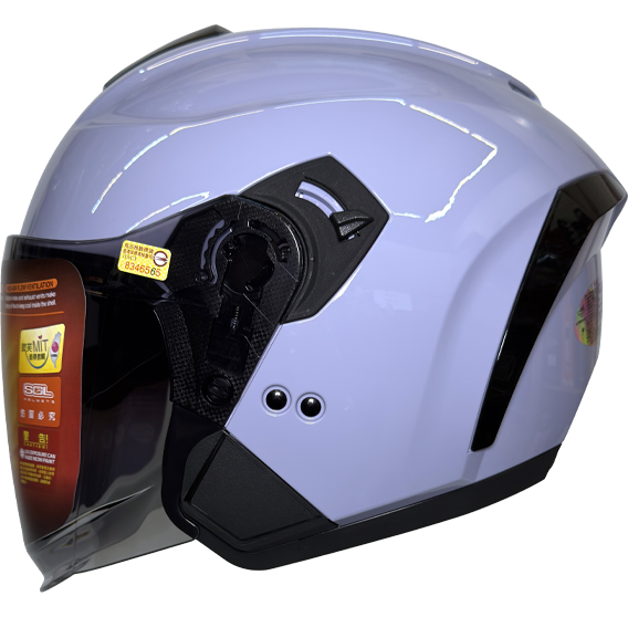 《遠古騎士》SOL SO-14 素色 半罩 內藏墨鏡 齒排鐵插扣 安全帽