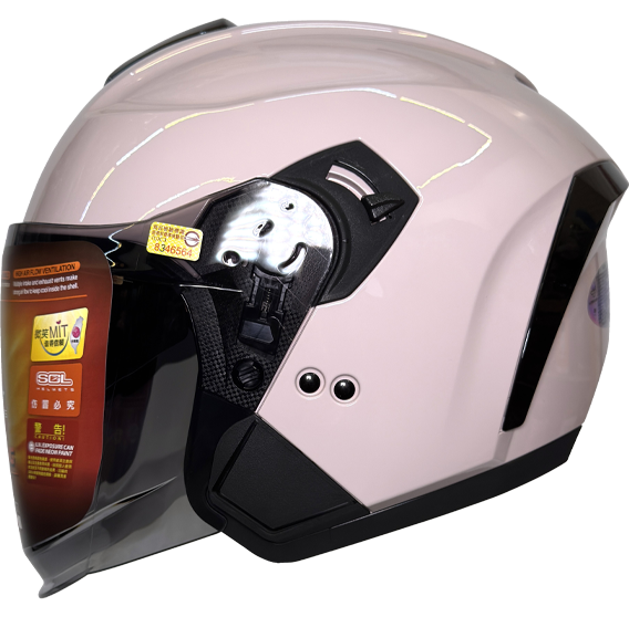 《遠古騎士》SOL SO-14 素色 半罩 內藏墨鏡 齒排鐵插扣 安全帽