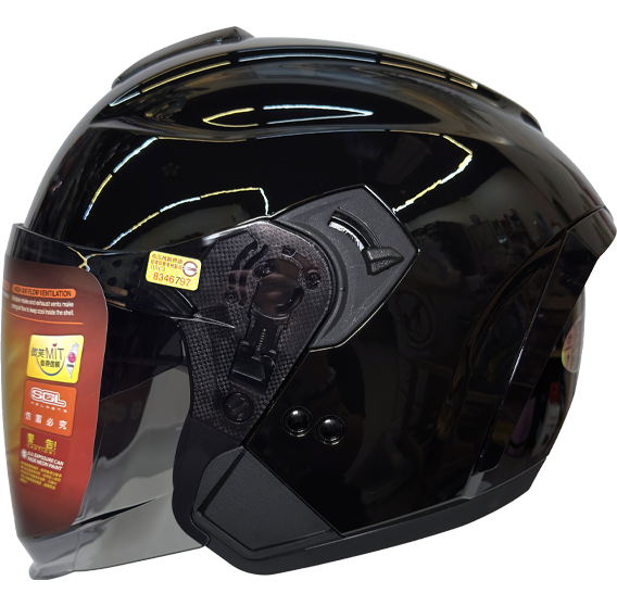 《遠古騎士》SOL SO-14 素色 半罩 內藏墨鏡 齒排鐵插扣 安全帽