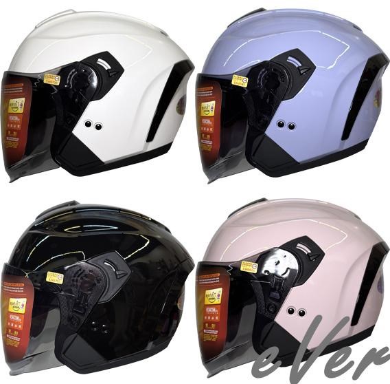 《遠古騎士》SOL SO-14 素色 半罩 內藏墨鏡 齒排鐵插扣 安全帽