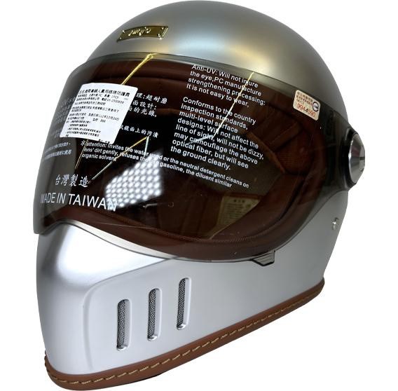 《遠古騎士》華泰 K-866V 鎖鏡山車帽 復古帽 全罩 安全帽 內襯可拆